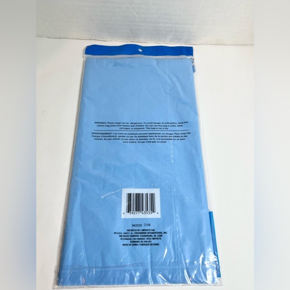 BUNDLE (6) RECTANGLE PARTY PLASTIC TABLE CLOTHS/COVERS (BLUE/YELLOW)
(SEALED) - Picture 3 of 5